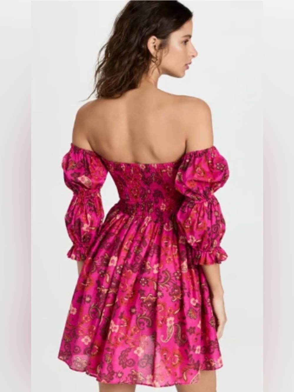 Misa Los Angeles Zadie Pink Smocked floral mini dress, size XS - Picture 2 of 12